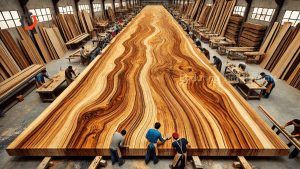 Fastest Processing Technique, Technique For Cutting Wood Into A Luxurious Dining Table