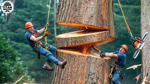 Dangerous Fastest Idiots Cutting Tree Fails Skill With Chainsaw | Tree Falling on Houses #9