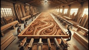 Unveiling the Process: The Skill and Tech Behind Giant Wooden Tables| Enduring Timbereraft