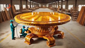 The Journey of Building an Emotional Wooden Dining Table - Masterpiece Art From Passion of Craftsman
