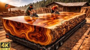 From Giant Solid Teak Logs to One-of-a-Kind Tables | Inside a High-End Wood Factory