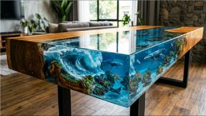 Relax With Epoxy Table Art -How I Bring the Ocean To Rest on Your Tabletop