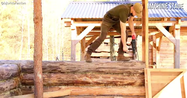 hand built log cabin real video frame 2