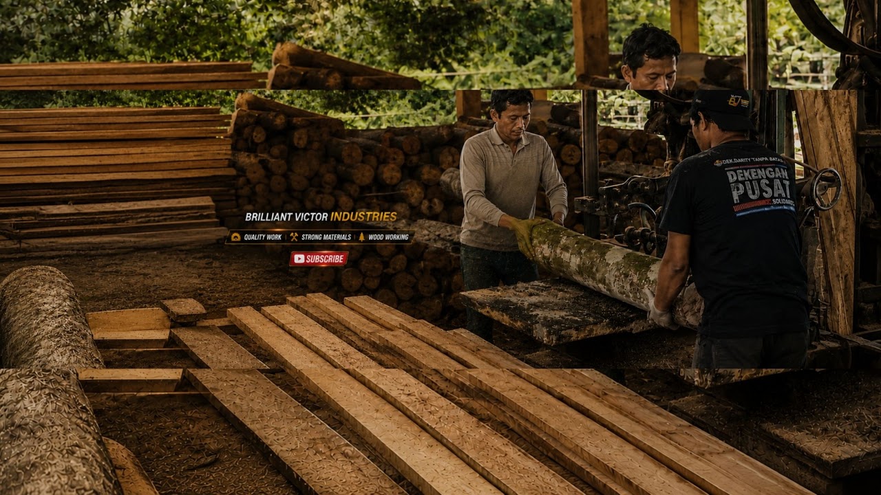Advanced sawmill precision clean log cuts and better lumber