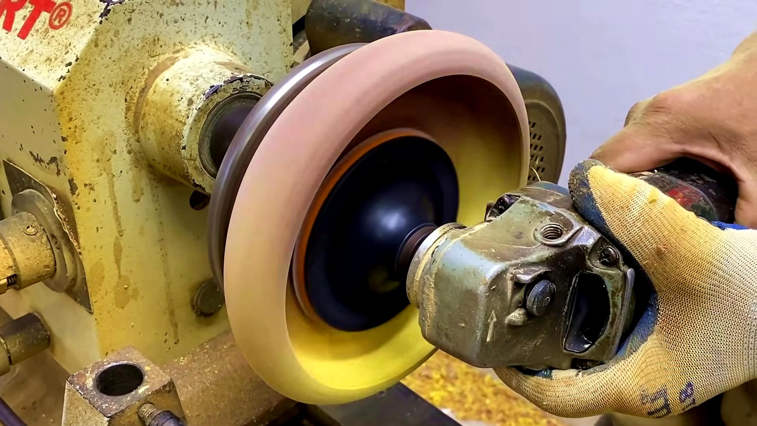 discover unbelievable ways work wood ideas - powered sanding cleanup on a spinning wooden disk