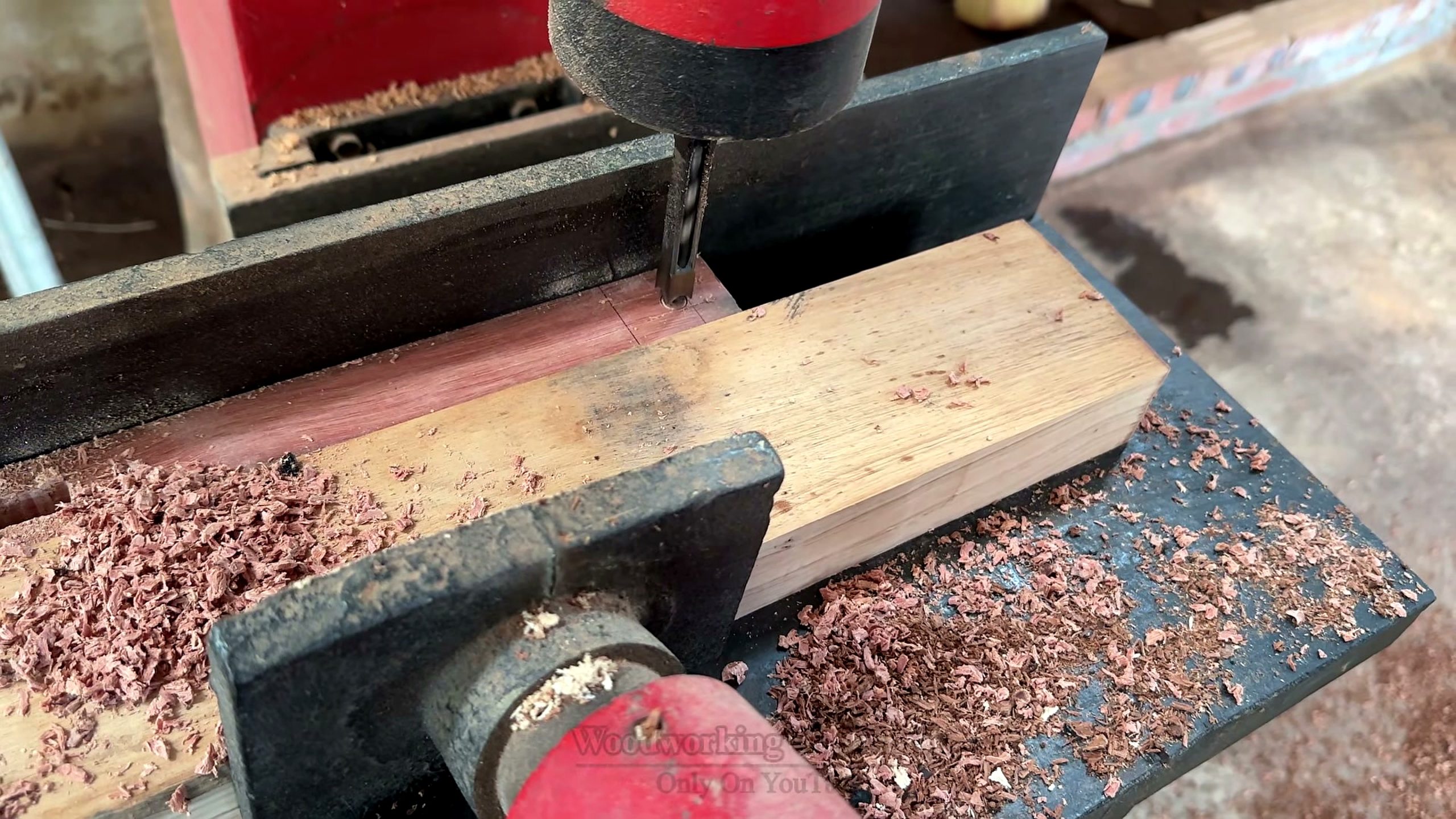 reusing old wood round table build - stock cleanup and shaping