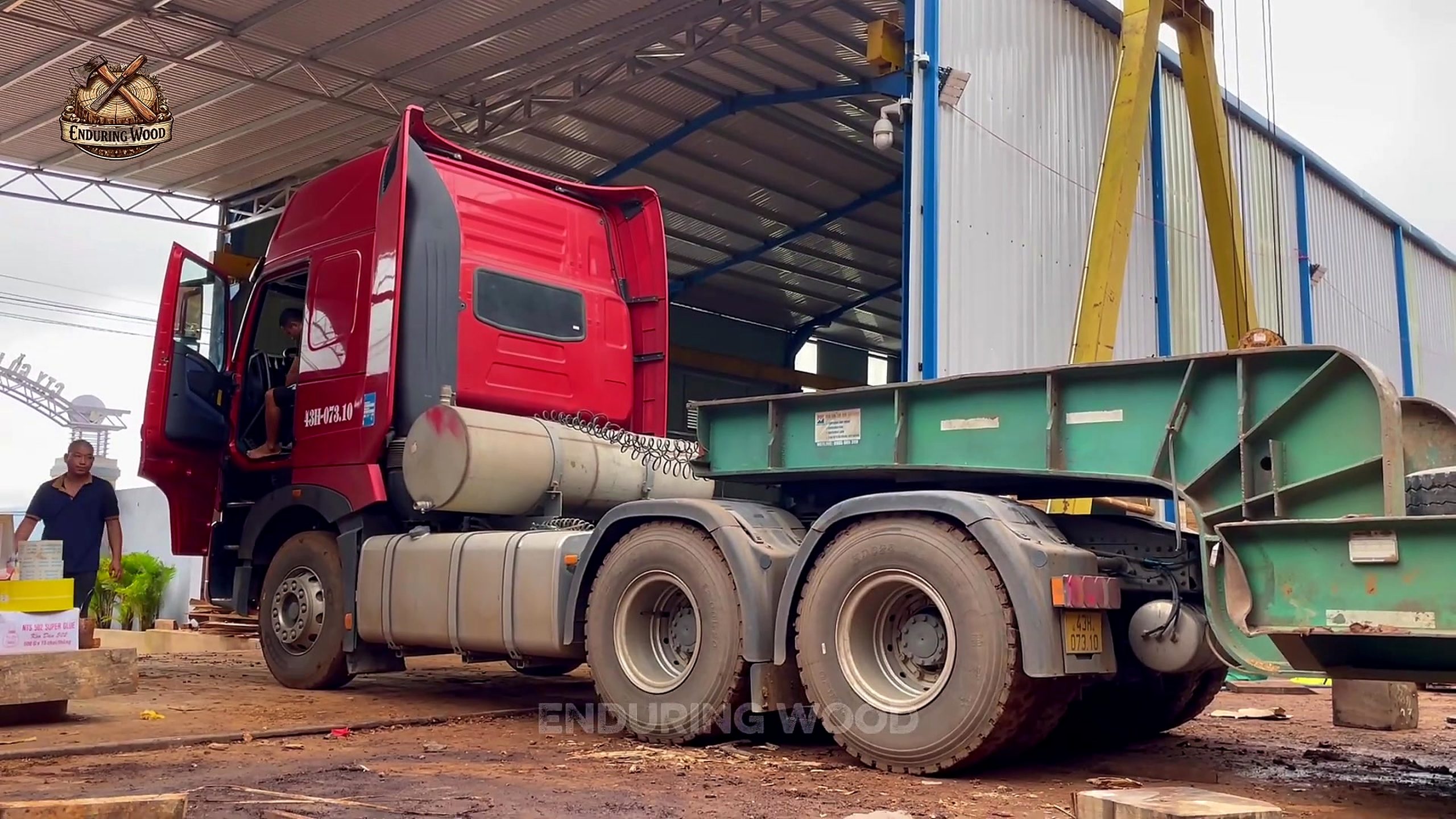 giant timber was hiding more than - the setup or early workflow visible in the source video