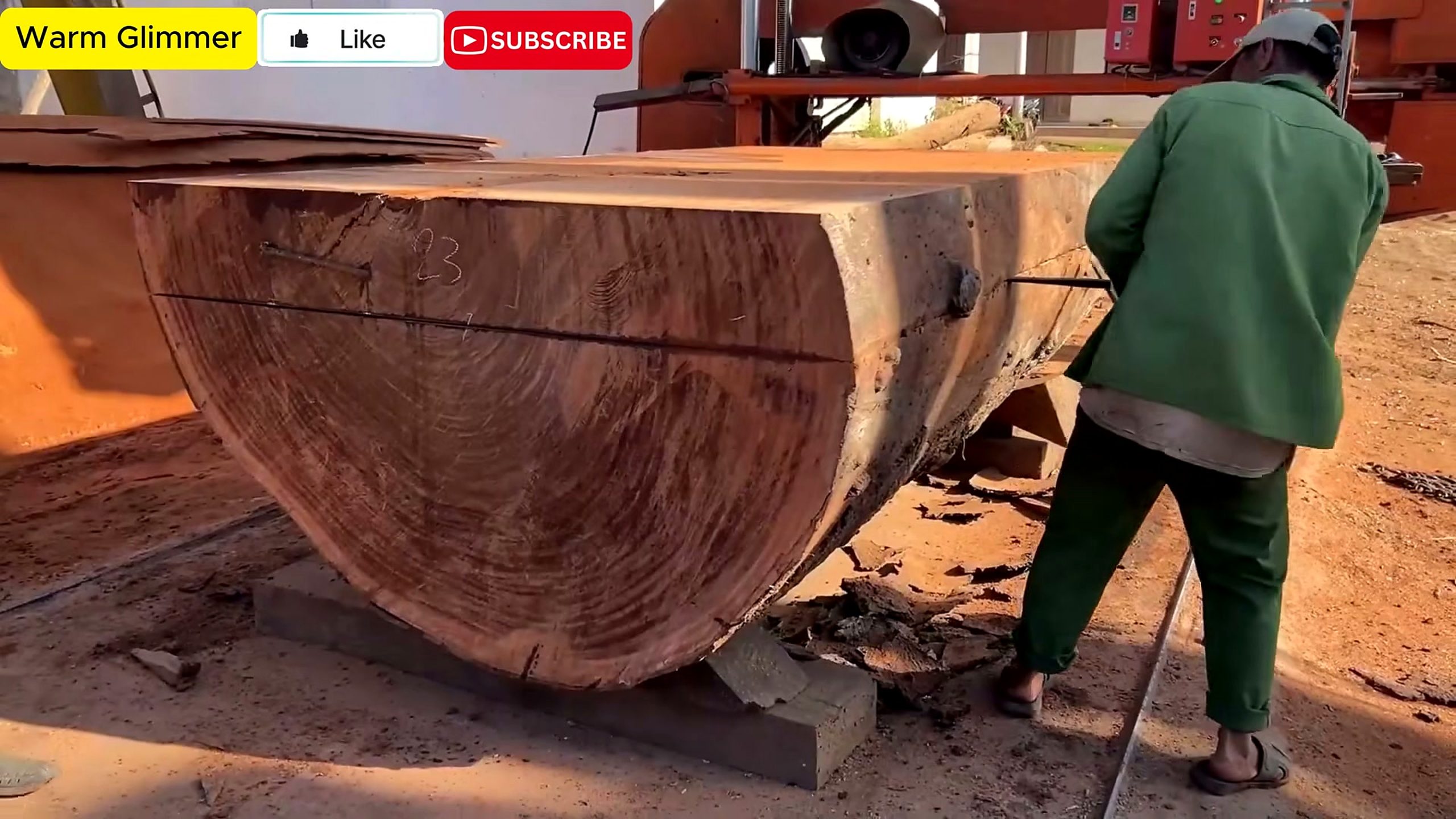 how transform 1000 year old log - surface detail check after the reveal