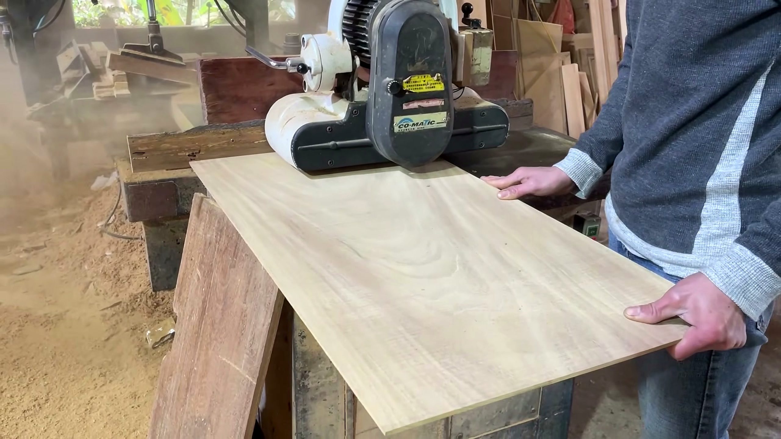 impressive bed making raw wood masterpiece - the main work stage that carries the video's practical lesson