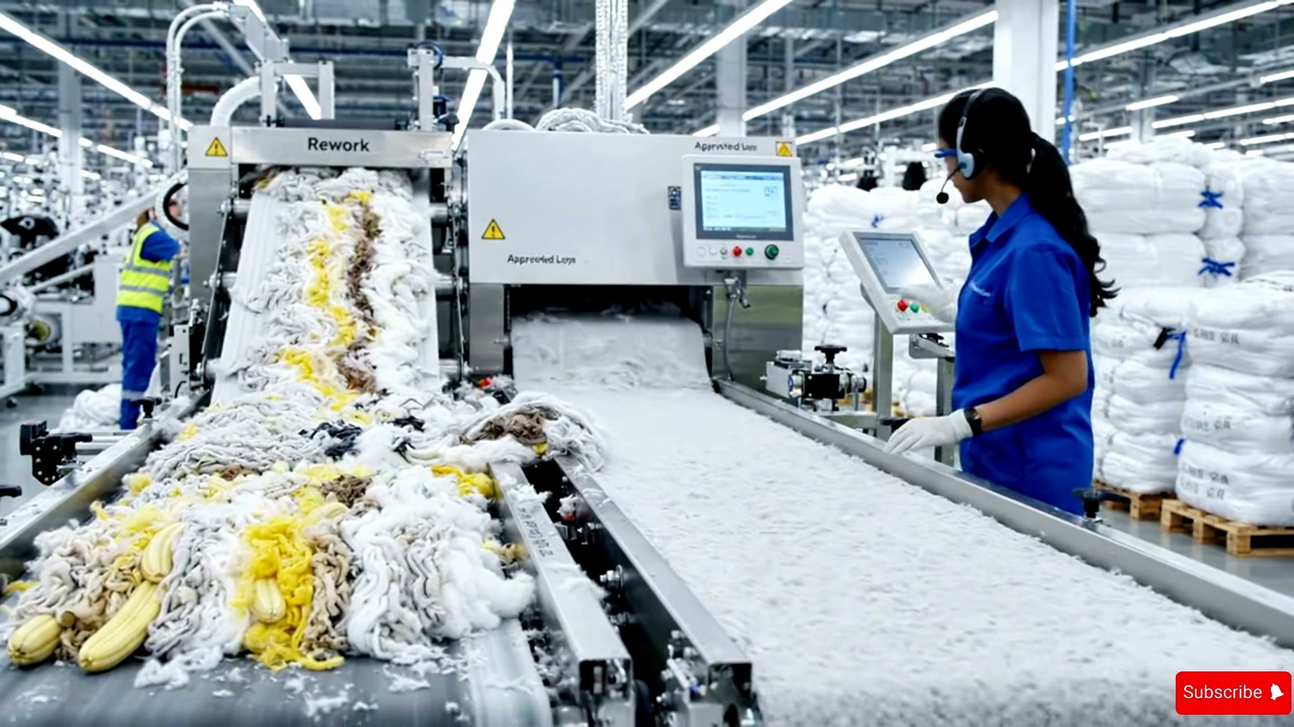 inside giant banana fiber factory banana - a detail-check moment that helps readers inspect the process