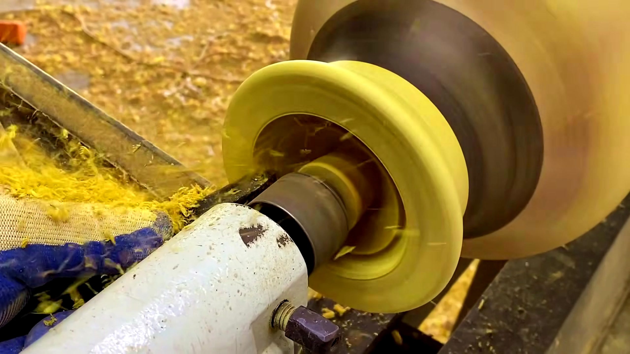 wooden lathe wheel idea finished result review source frame