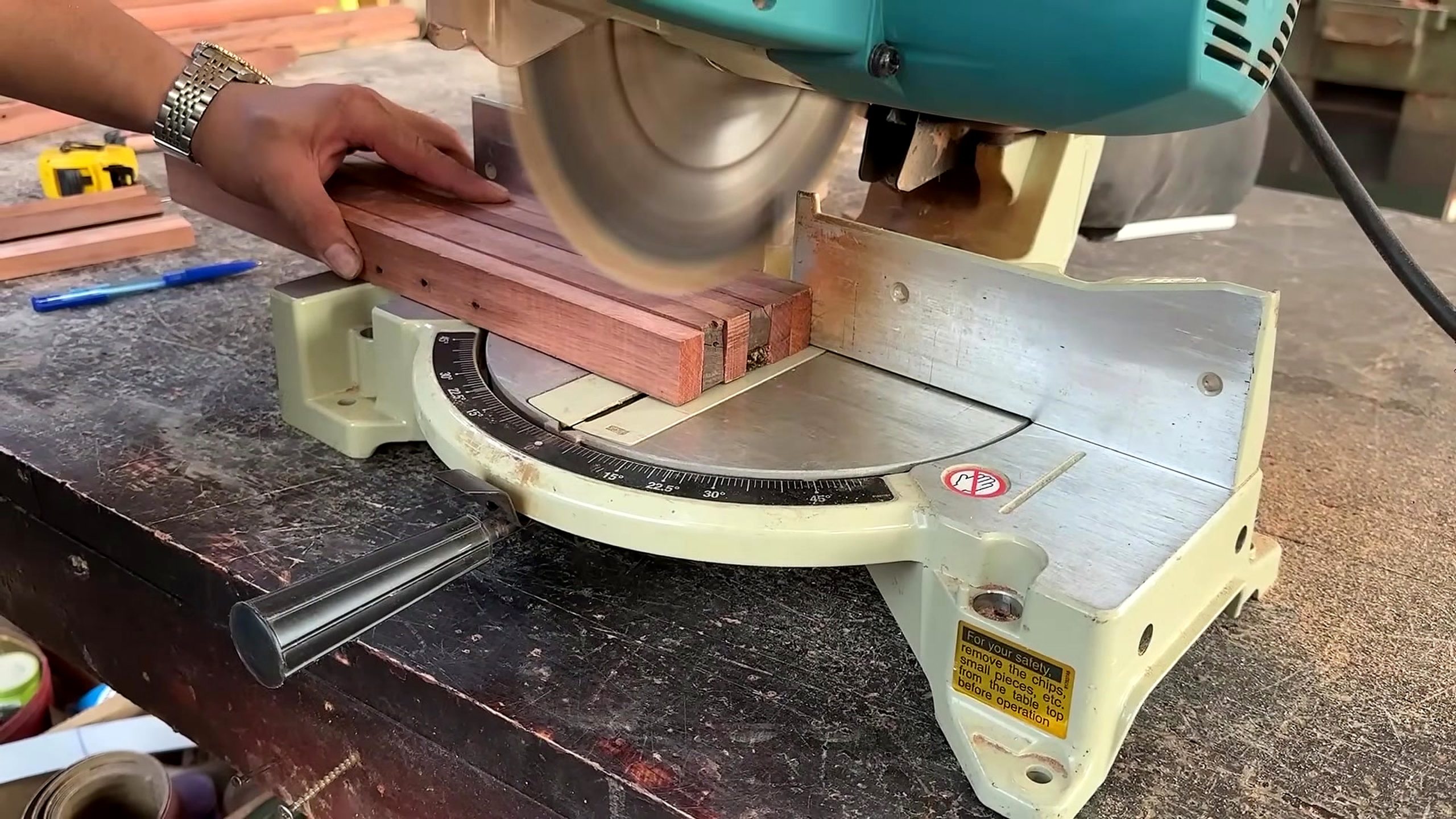 reviving old hard aged wood one - the later review stage where the result can be evaluated