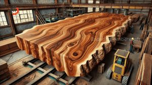 Explore The Giant Wooden Workshop From Giant Wooden Trees To Luxurious Dining Tables 283 - YouTube original thumbnail