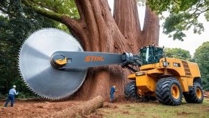 Extreme Dangerous Fastest Big Chainsaw Cutting Tree Machines Monster Stump Removal Excavator 59 - YouTube original thumbnail