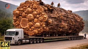 Inside The Future Wood Workshop Giant Logs Heavy Machines Creating Ultra Premium Luxury Tables - YouTube original thumbnail