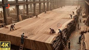 Giant Timber Processing Lessons Massive Woodworking Job - YouTube original thumbnail