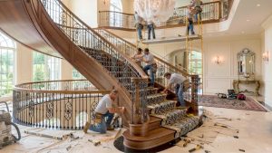 Stunning Curved Wooden Staircase Showcases Highest - YouTube original thumbnail