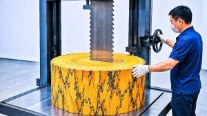 Wheel Blank Process Band Saw Lathe - YouTube original thumbnail