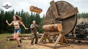 25 Jaw Dropping Firewood Processors In Action Dangerous Homemade Wood Cutting Machines 15 - YouTube original thumbnail
