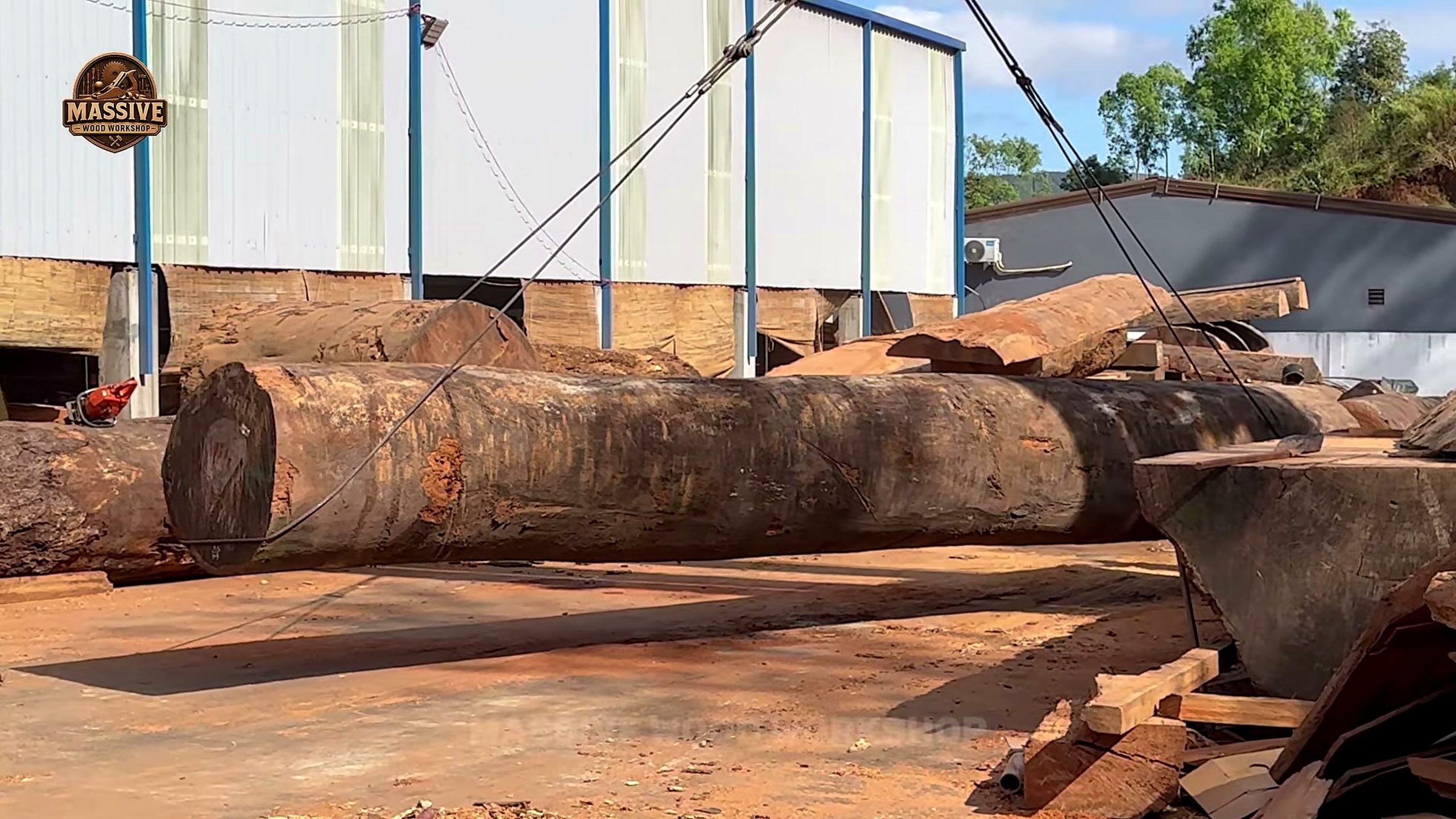 ancient timber - the setup or early workflow visible in the source video