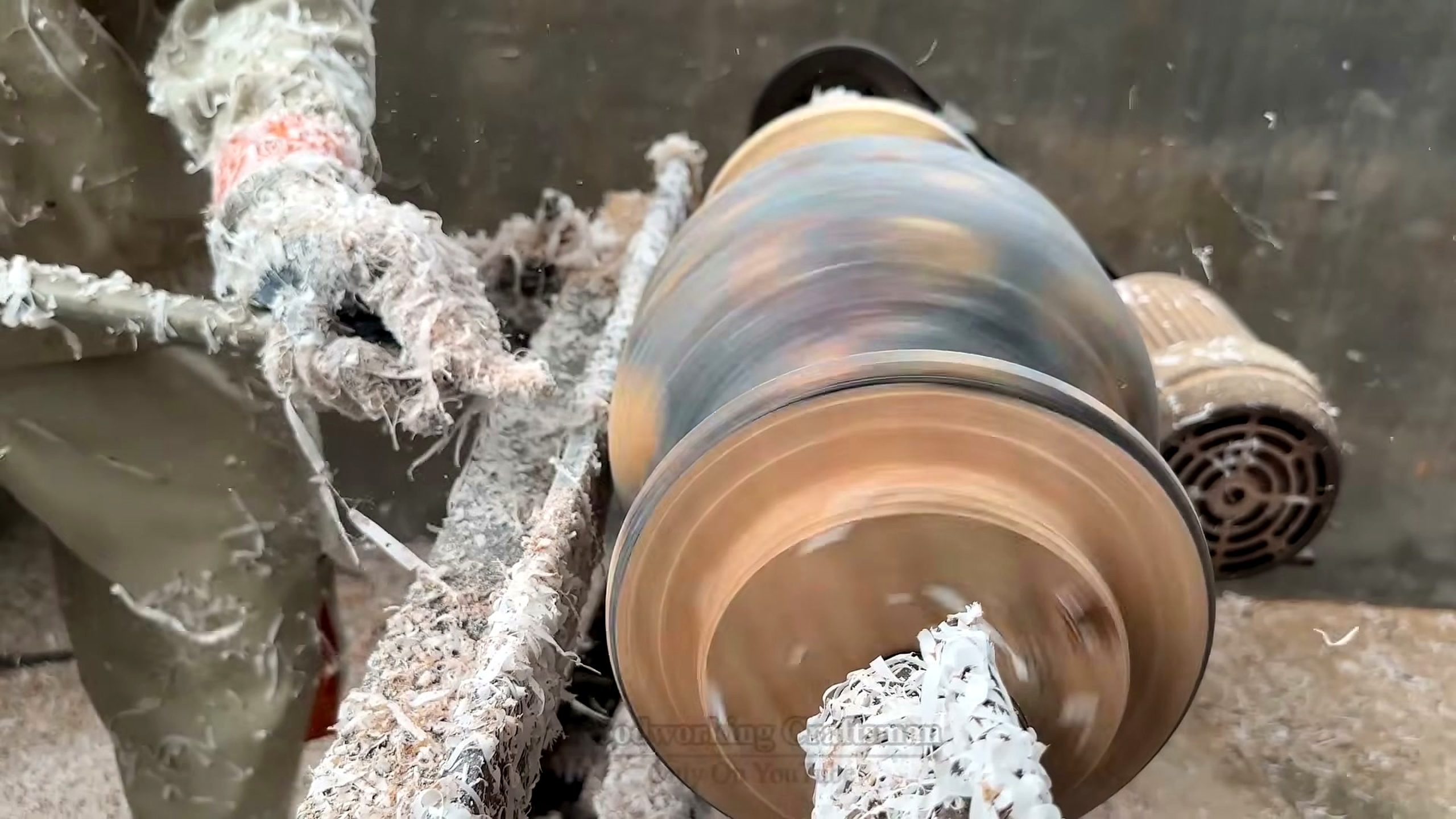 colorful strips wood becomes artistic masterpiece - a detail-check moment that helps readers inspect the process