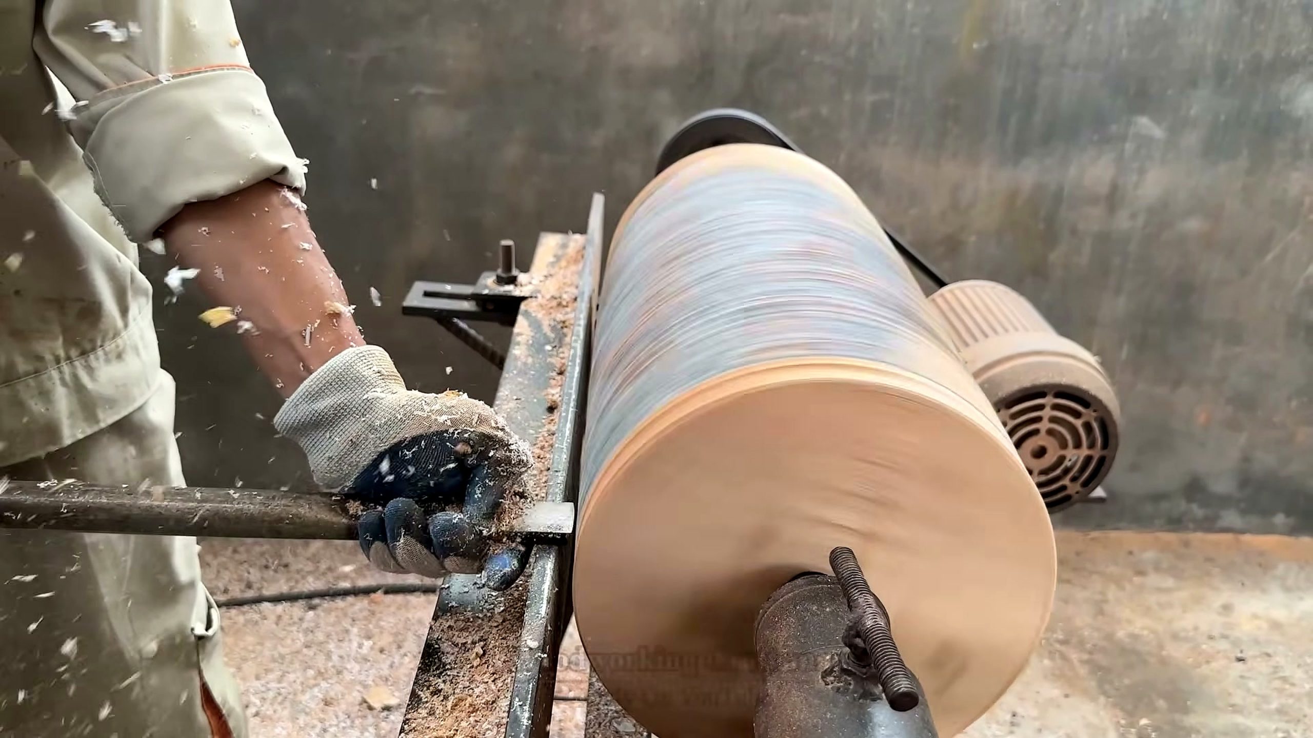 colorful strips wood becomes artistic masterpiece - the main work stage that carries the video's practical lesson