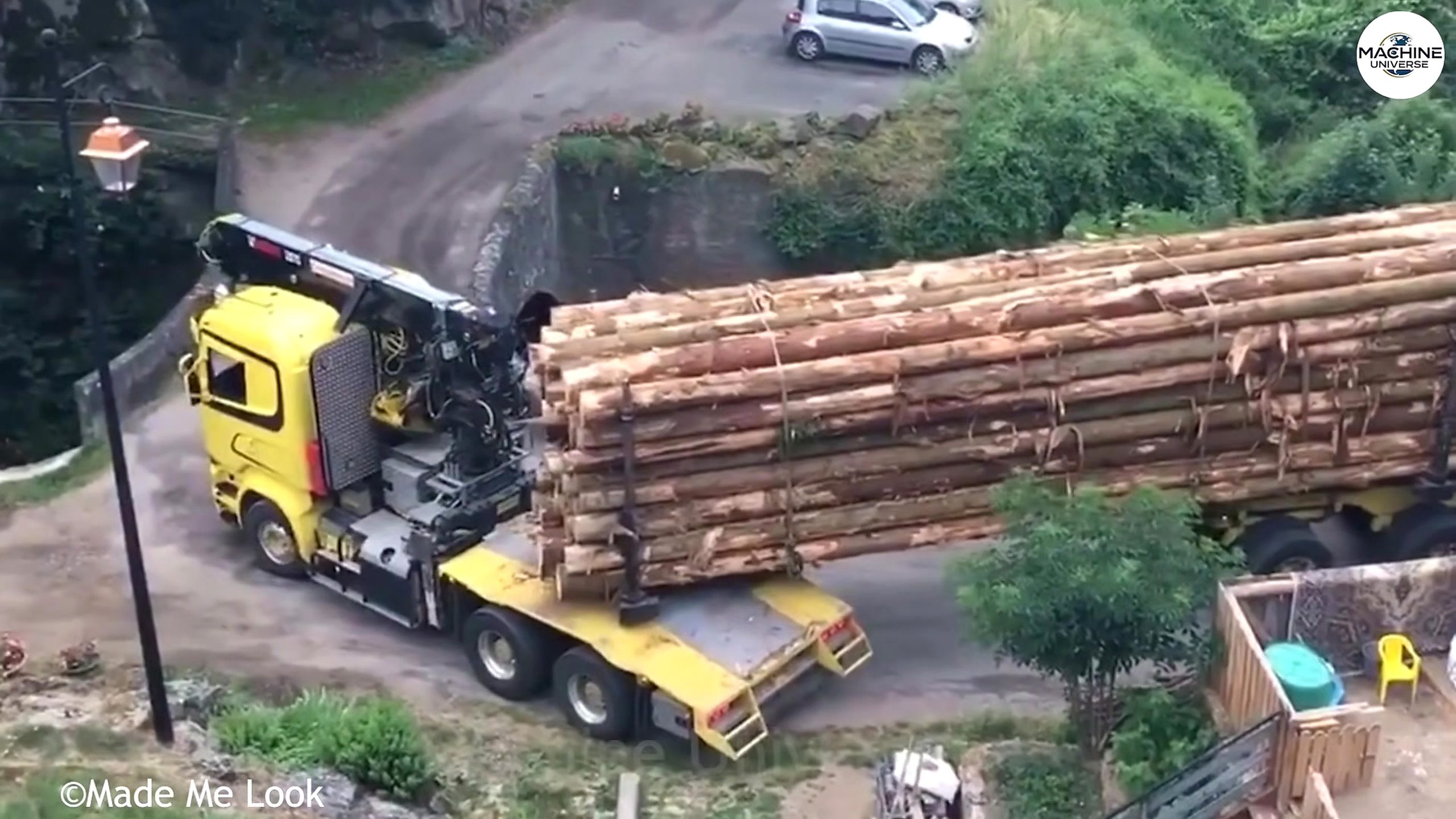 crazy monster chainsaw machines cutting giant - a detail-check moment that helps readers inspect the process