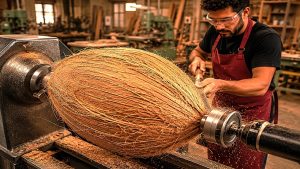 Coconut Wood Turning 7 Step Process - YouTube original thumbnail