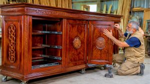 hardwood cabinet frame and panel process - YouTube original thumbnail