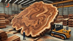 Explore The Giant Wooden Workshop From Giant Wooden Trees To Luxurious Dining Tables 263 - YouTube original thumbnail