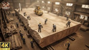 Extreme Giant Wood Processing Massive Logs 8 - YouTube original thumbnail