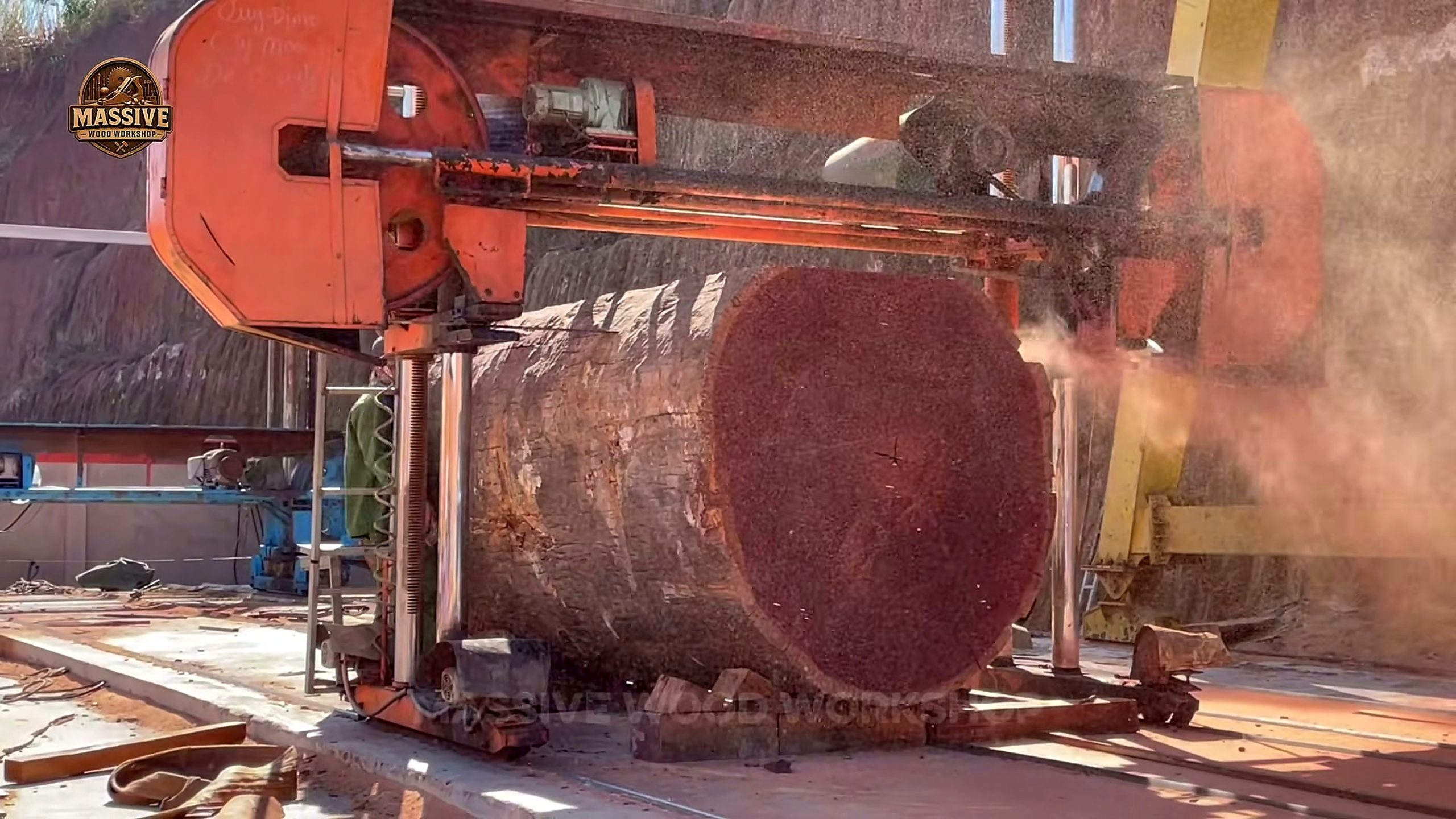 largest wood slabs - the source video context before the main process is judged
