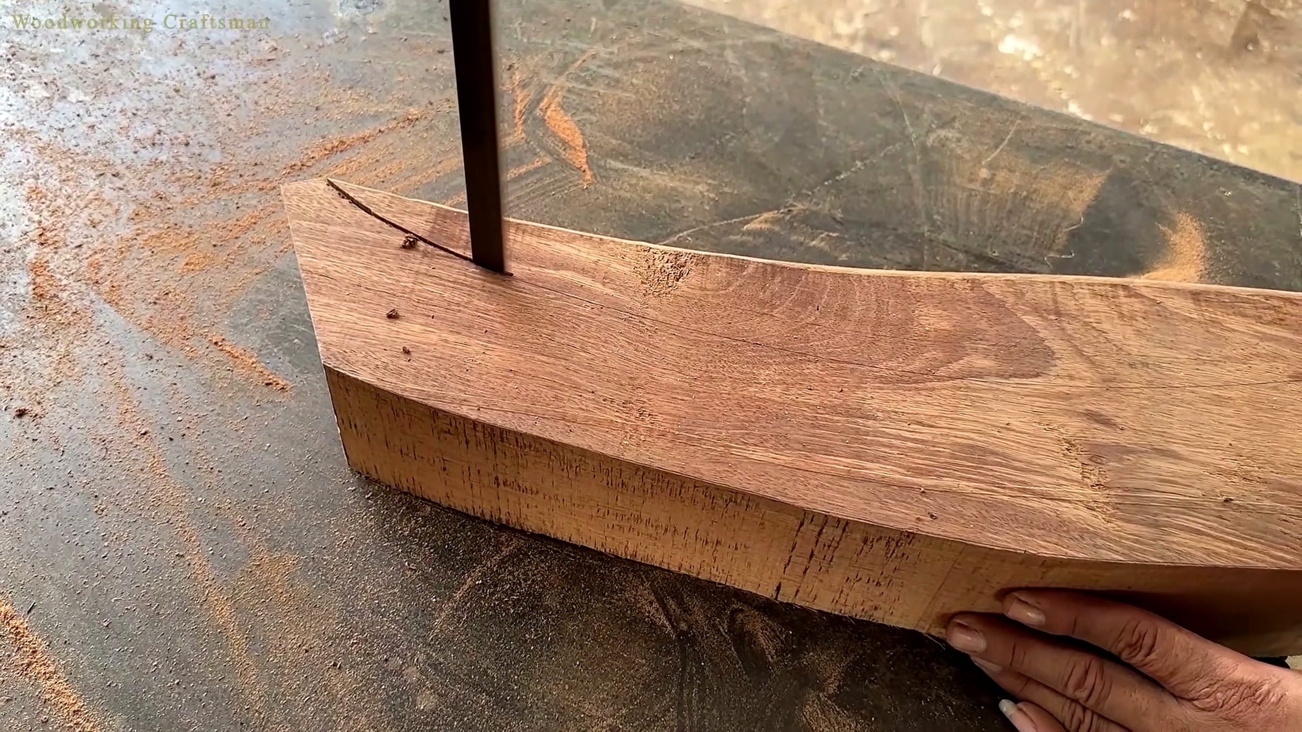 magic woodworking transform rough ugly wood - the source video context before the main process is judged