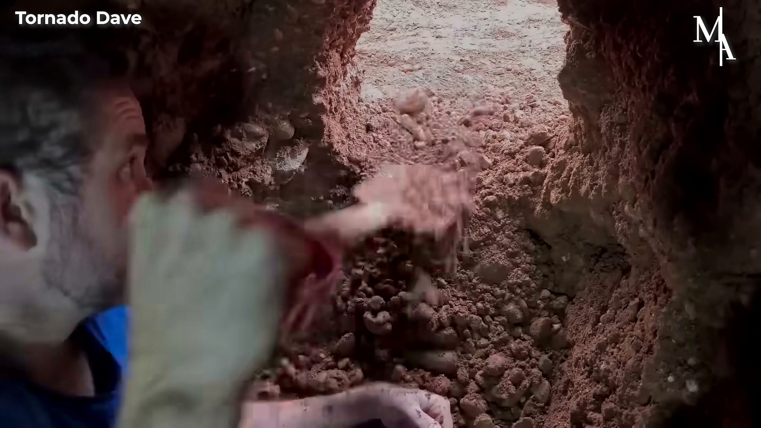 man builds underground bunker his backyard - the main work stage that carries the video's practical lesson