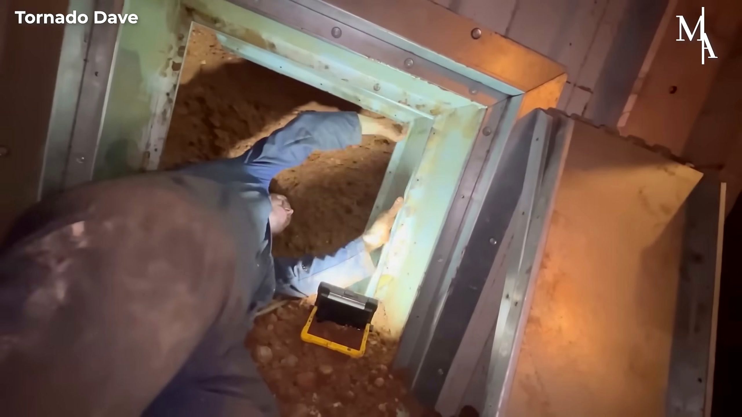 man builds underground bunker his backyard - the source video context before the main process is judged