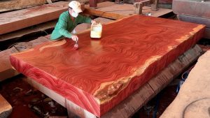 We Turned This Giant 1000 Year Old Tree Into An Epic Table - YouTube original thumbnail