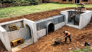 Man Builds Underground Bunker His Backyard - YouTube original thumbnail