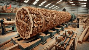 Carving Giant Redwood Trees With Dangerous Techniques The Largest Wood Processing Factory - YouTube original thumbnail