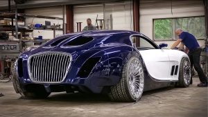 Men Build Custom Bugatti Using 3 Old Cars Start To Finish - YouTube original thumbnail
