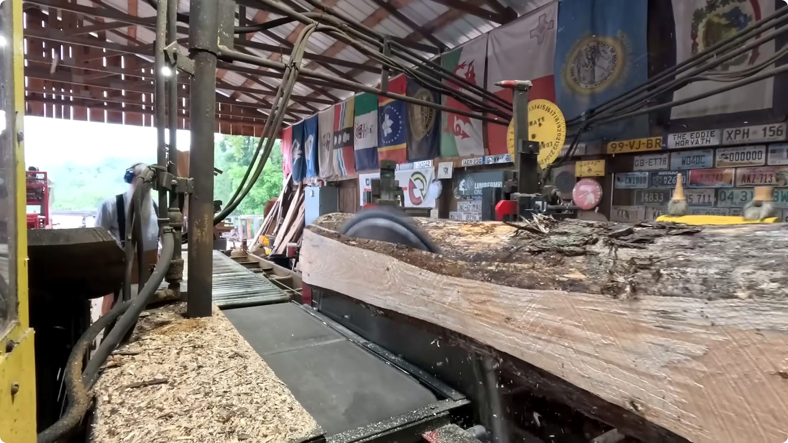 sawing six white pine logs 898 - the sawmill setup and support decisions before the first boards are produced