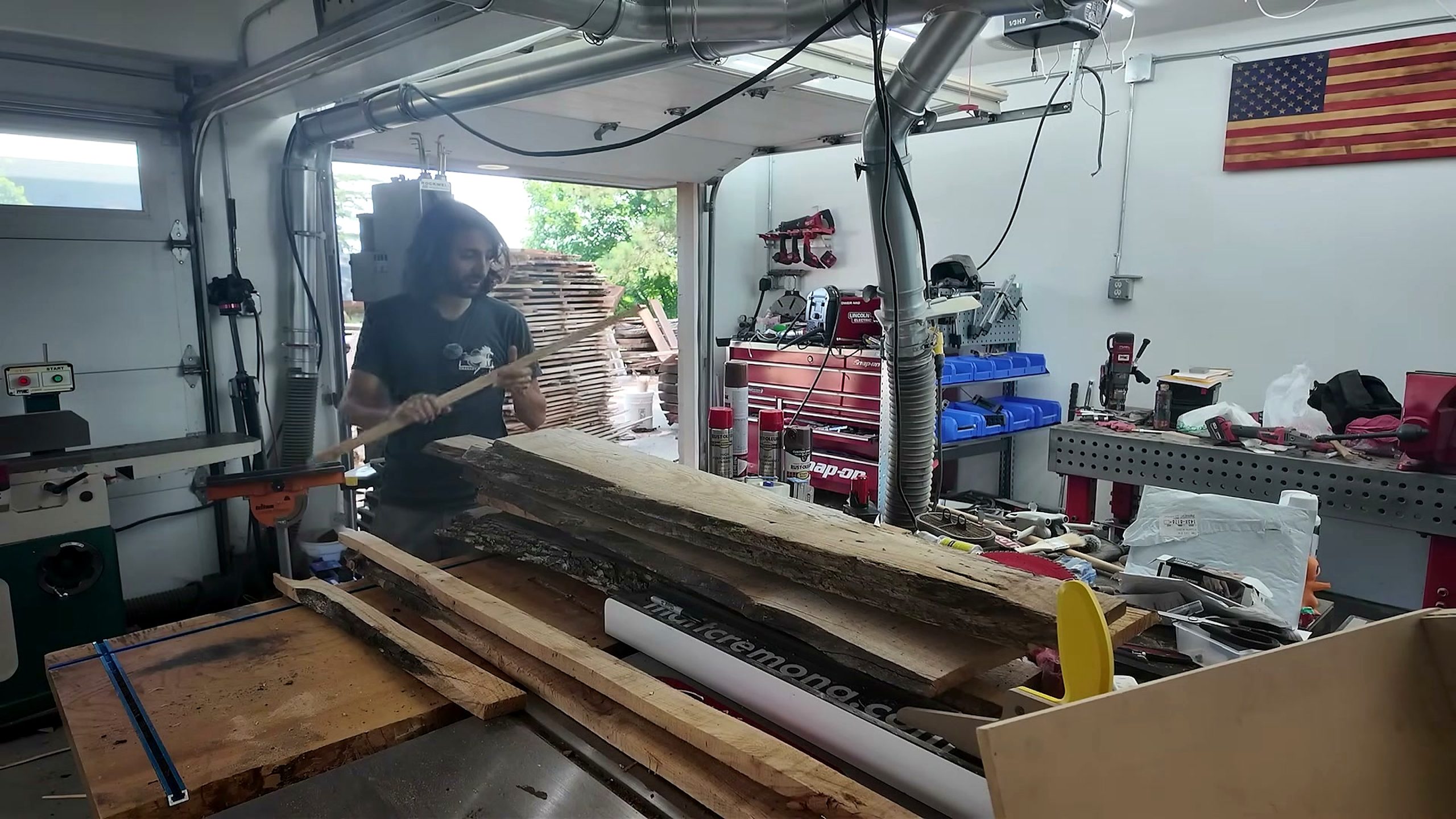 stacking clean after running sawmill - the source video context before the main process is judged