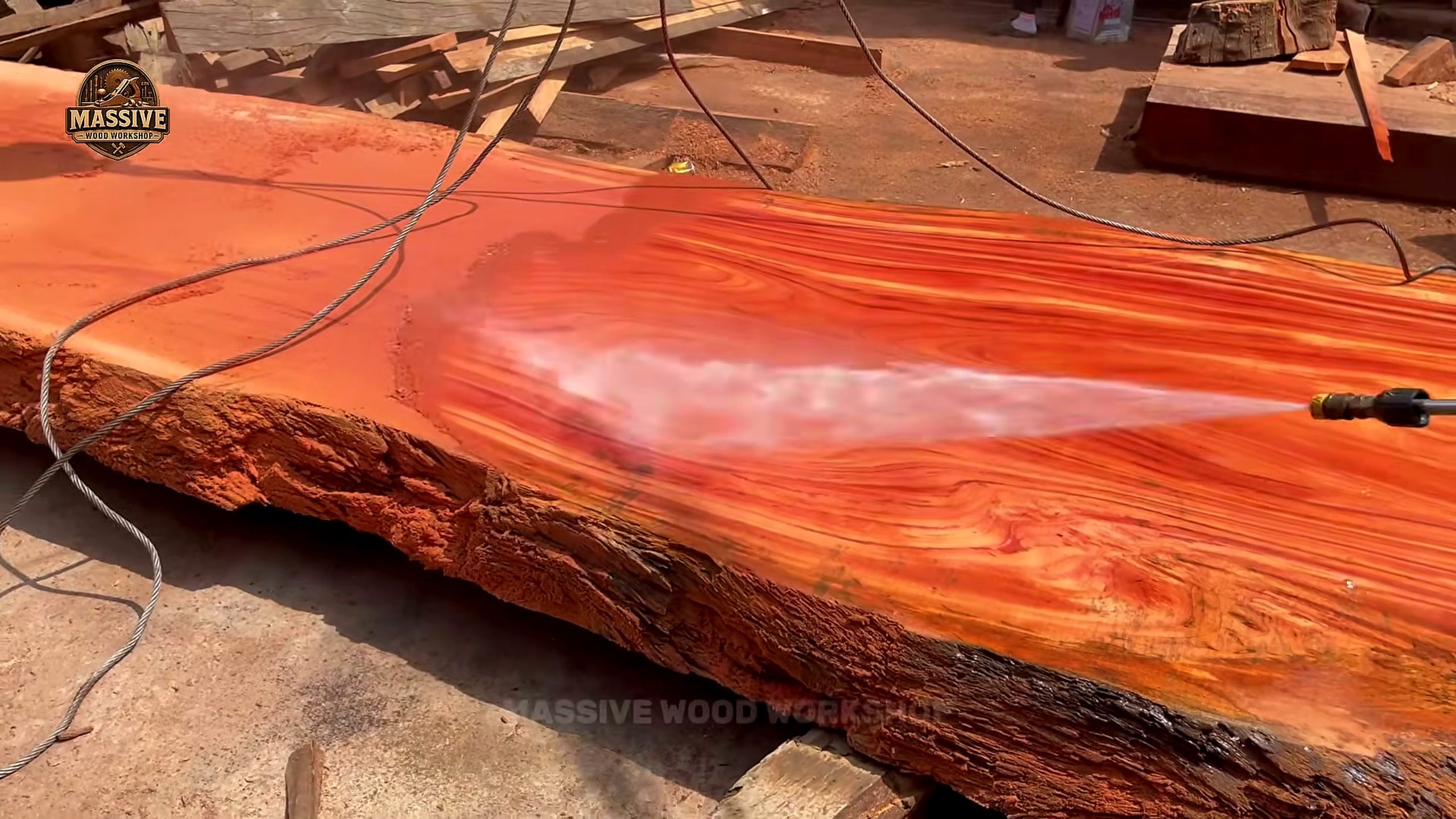 ton ancient timber became most extraordinary slab face rinsed to reveal long grain lines