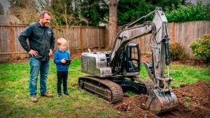 Dad Builds A Giant 9000 All Metal Rc Volvo Excavator For His Son Start To Finish - YouTube original thumbnail