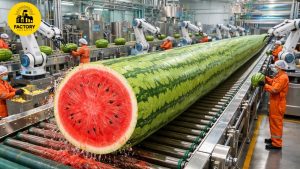Inside A Modern Watermelon Processing Plant - YouTube original thumbnail