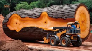 giant log bandsaw milling live edge slabs - YouTube original thumbnail