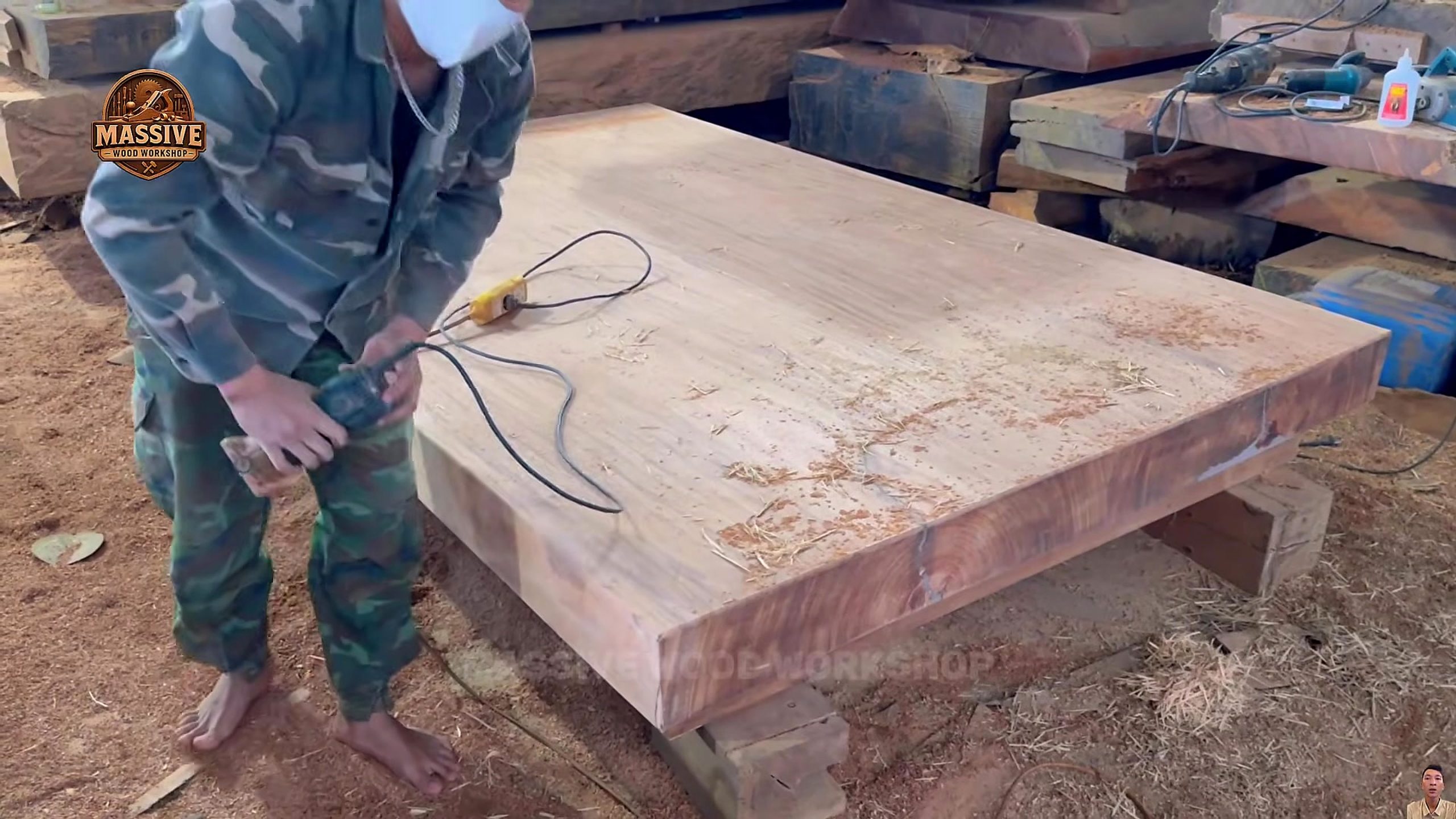 industrial sawmill - the later review stage where the result can be evaluated