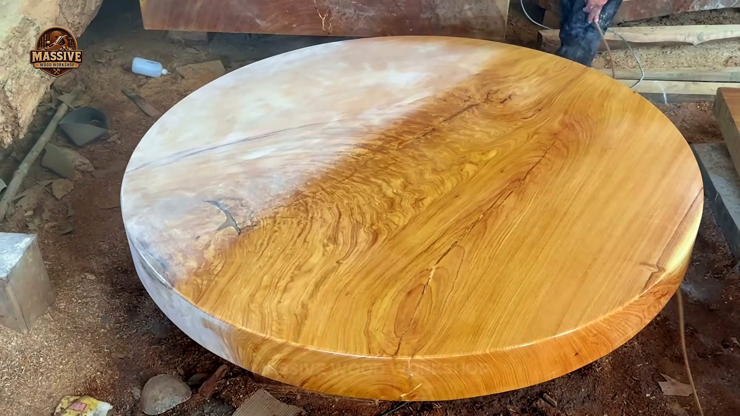 3000-year-old giant log - the later review stage where the result can be evaluated