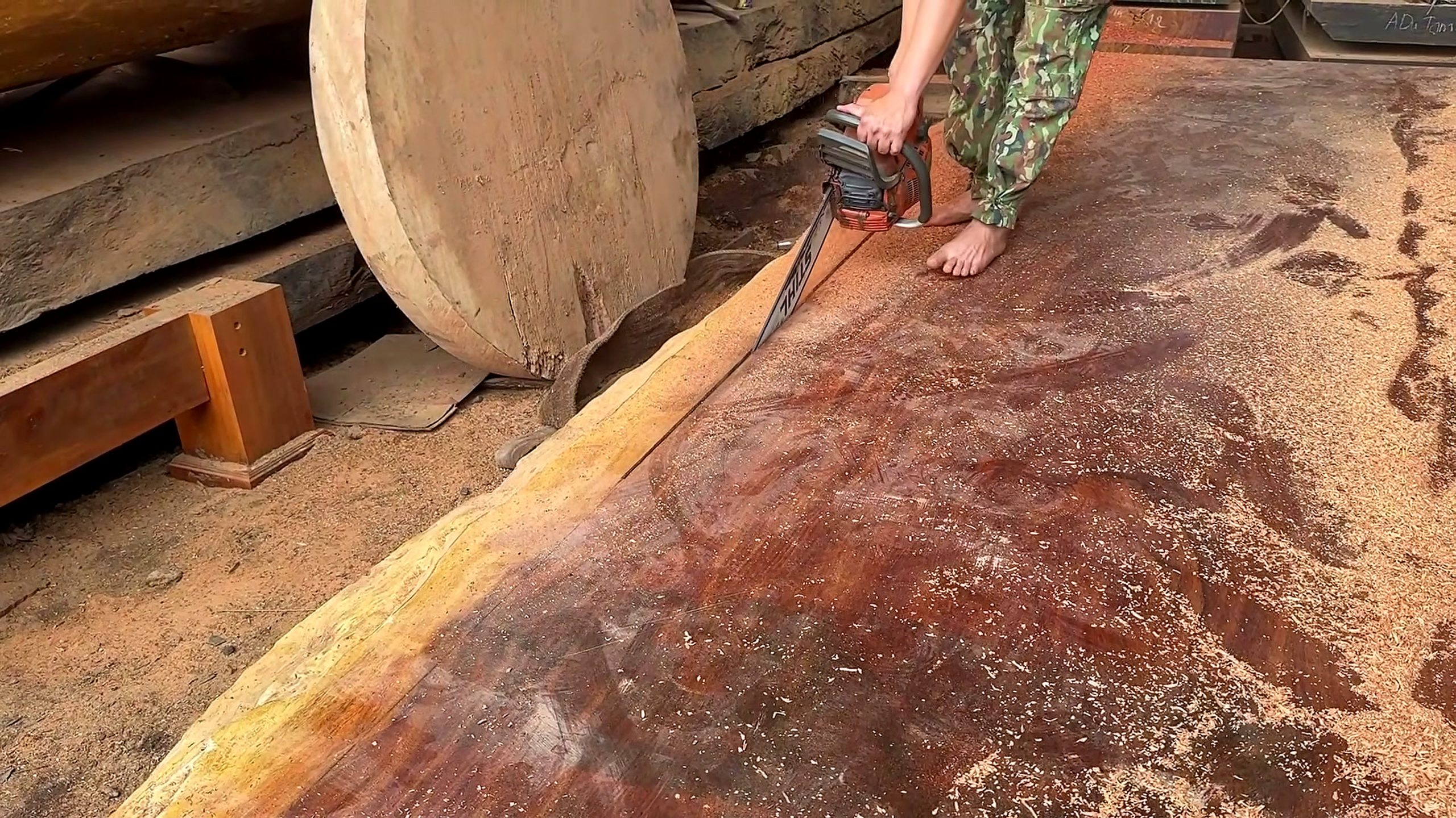 5000-year-old log - the later review stage where the result can be evaluated