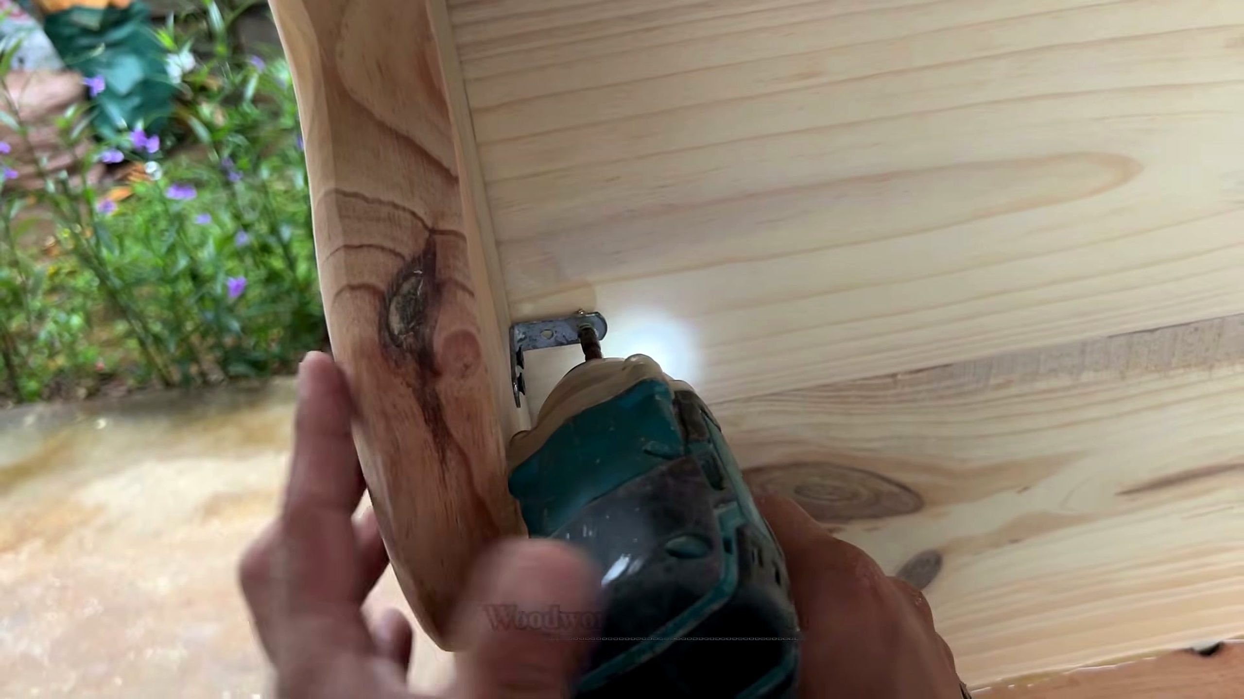 artistic wood furniture masterpiece - the main work stage that carries the video's practical lesson