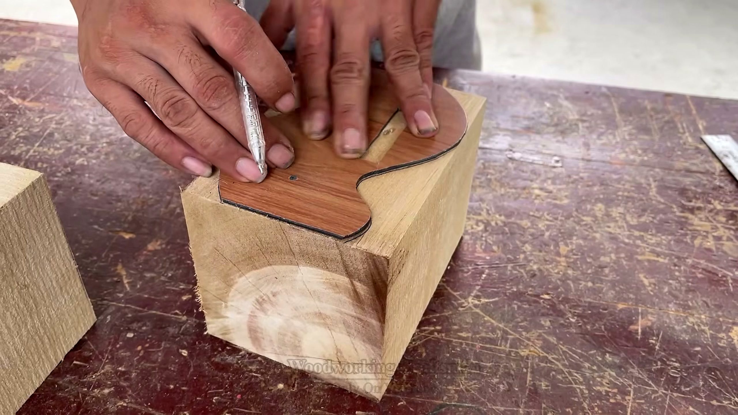 artistic wood furniture masterpiece - the source video context before the main process is judged